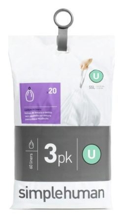 simplehuman - Bin Liner Code U 3 x 20 Pack 60 Liners